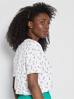 T-shirt met 'De kleine zeemeermin'-print - Kiabi