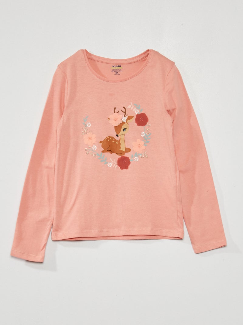 T-shirt met diertje ROSE - Kiabi