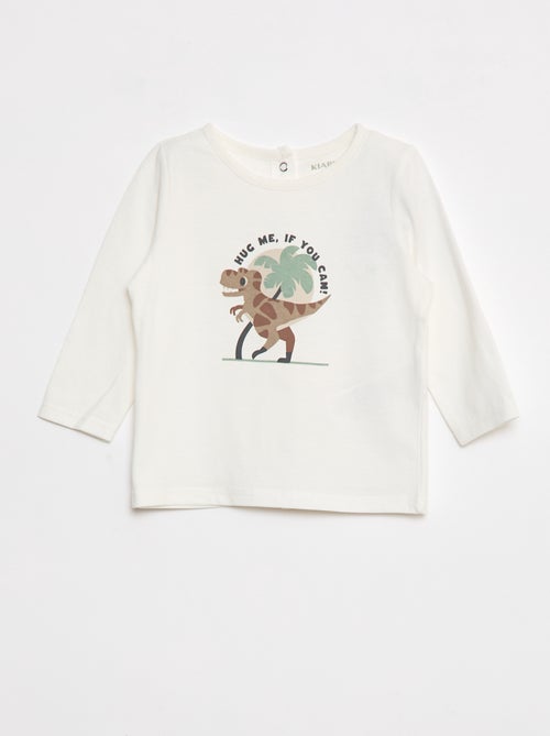 T-shirt met dinoprint - Kiabi
