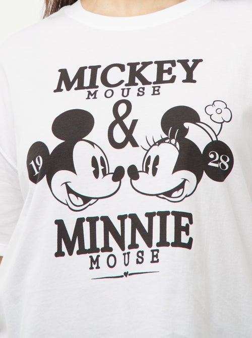 T-shirt met Disney-prinsessenprint en korte mouw - Kiabi