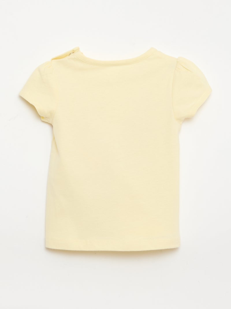T-shirt met 'Disney'-print Geel - Kiabi