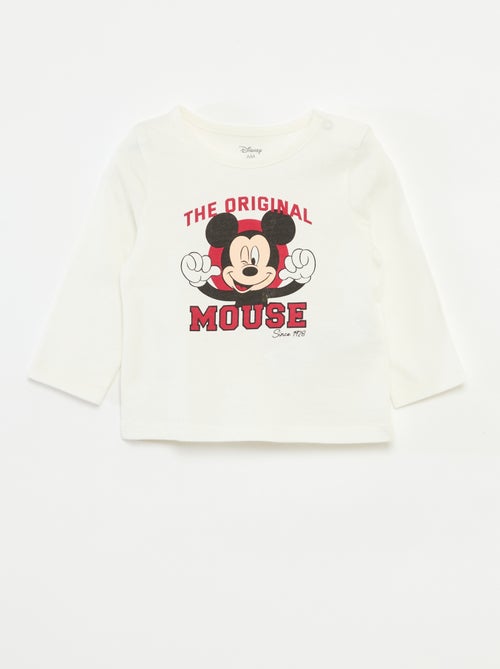 T-shirt met 'Disney'/'Mickey'-print - Kiabi