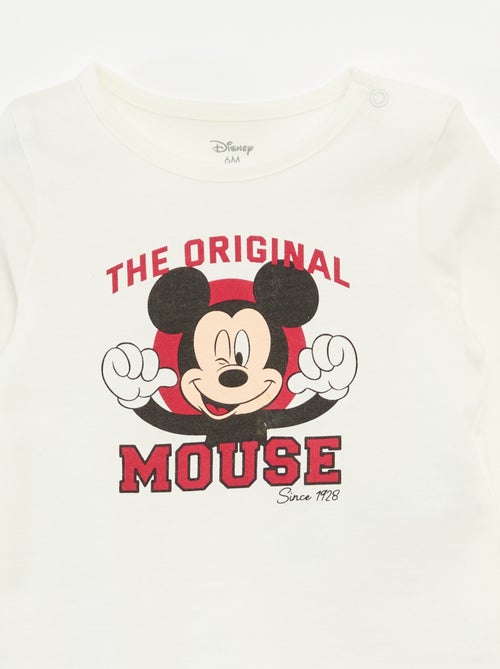 T-shirt met 'Disney'/'Mickey'-print - Kiabi