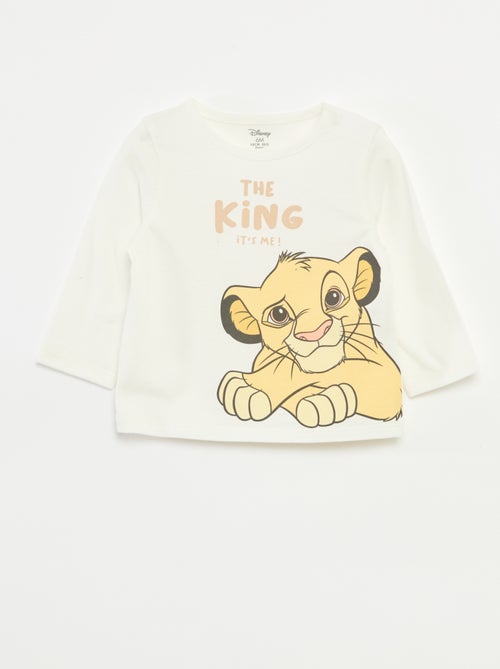 T-shirt met 'Disney'/'Simba'-print - Kiabi