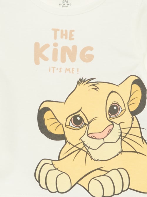 T-shirt met 'Disney'/'Simba'-print - Kiabi