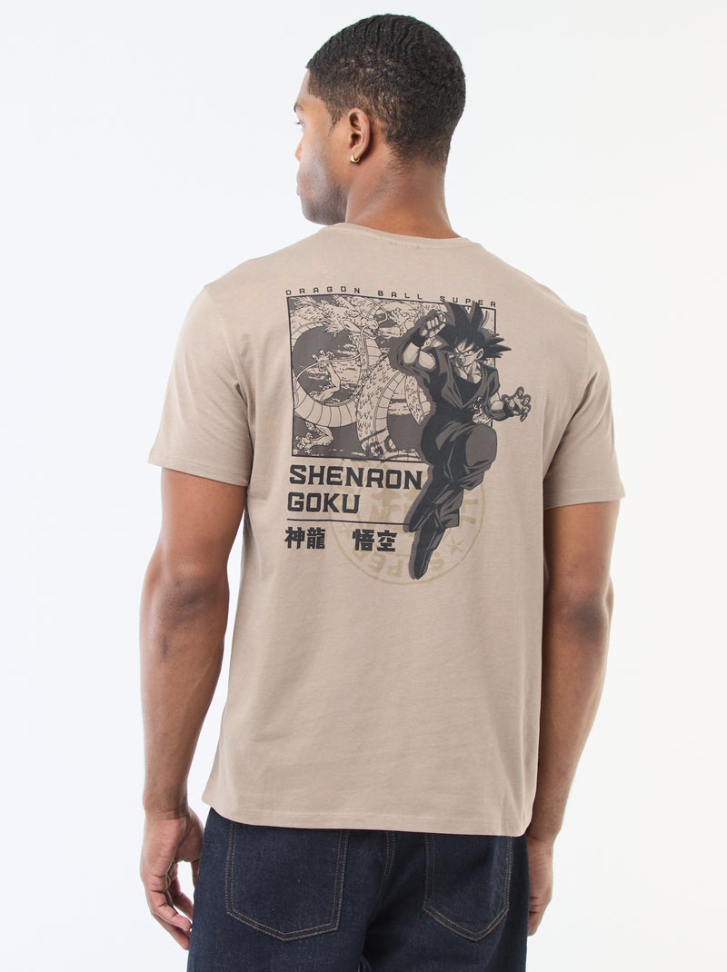 T-shirt met 'Dragon Ball Z'-print Biege - Kiabi
