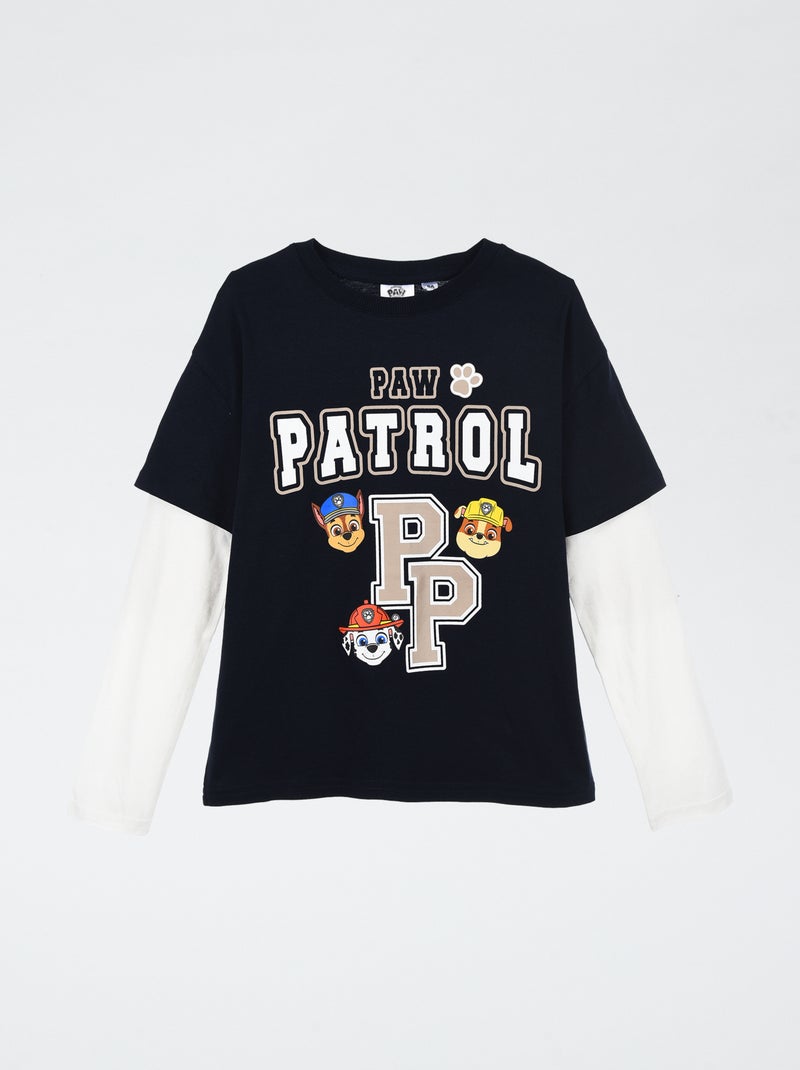 T-shirt met dubbele mouw 'PAW Patrol' Blauw - Kiabi