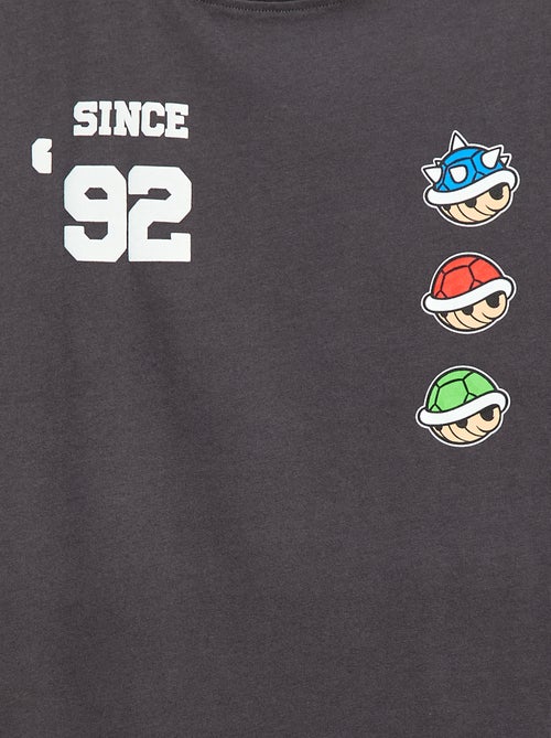 T-shirt met dubbele mouwen 'Mario' van katoen - Kiabi