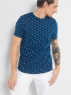 Herenmode maat S-XXL - T-shirt met 'ecodesign'-print - Kiabi