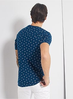 Herenmode maat S-XXL - T-shirt met 'ecodesign'-print - Kiabi