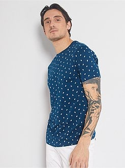 Herenmode maat S-XXL - T-shirt met 'ecodesign'-print - Kiabi