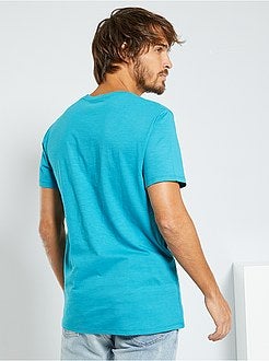 Herenmode maat S-XXL - T-shirt met 'ecodesign'-print - Kiabi