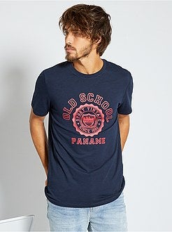 Herenmode maat S-XXL - T-shirt met 'ecodesign'-print - Kiabi