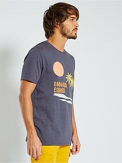 Herenmode maat S-XXL - T-shirt met 'ecodesign'-print - Kiabi