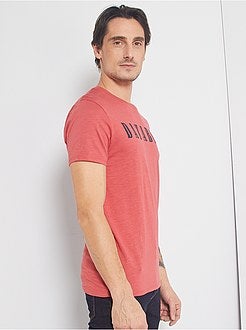 Herenmode maat S-XXL - T-shirt met 'ecodesign'-print - Kiabi