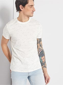 Herenmode maat S-XXL - T-shirt met 'ecodesign'-print - Kiabi