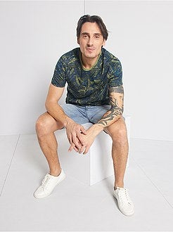 Herenmode maat S-XXL - T-shirt met 'ecodesign'-print - Kiabi