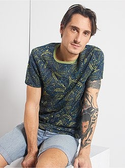 Herenmode maat S-XXL - T-shirt met 'ecodesign'-print - Kiabi