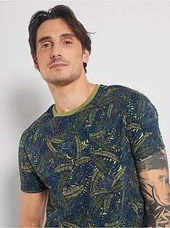 Herenmode maat S-XXL - T-shirt met 'ecodesign'-print - Kiabi