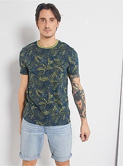 Herenmode maat S-XXL - T-shirt met 'ecodesign'-print - Kiabi