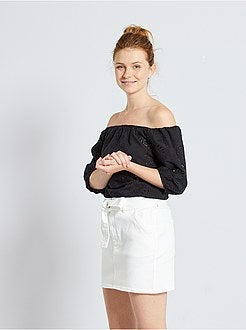 T-shirt met Engels borduurwerk - Kiabi