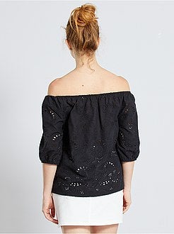 T-shirt met Engels borduurwerk - Kiabi