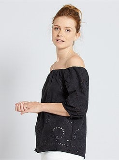 T-shirt met Engels borduurwerk - Kiabi