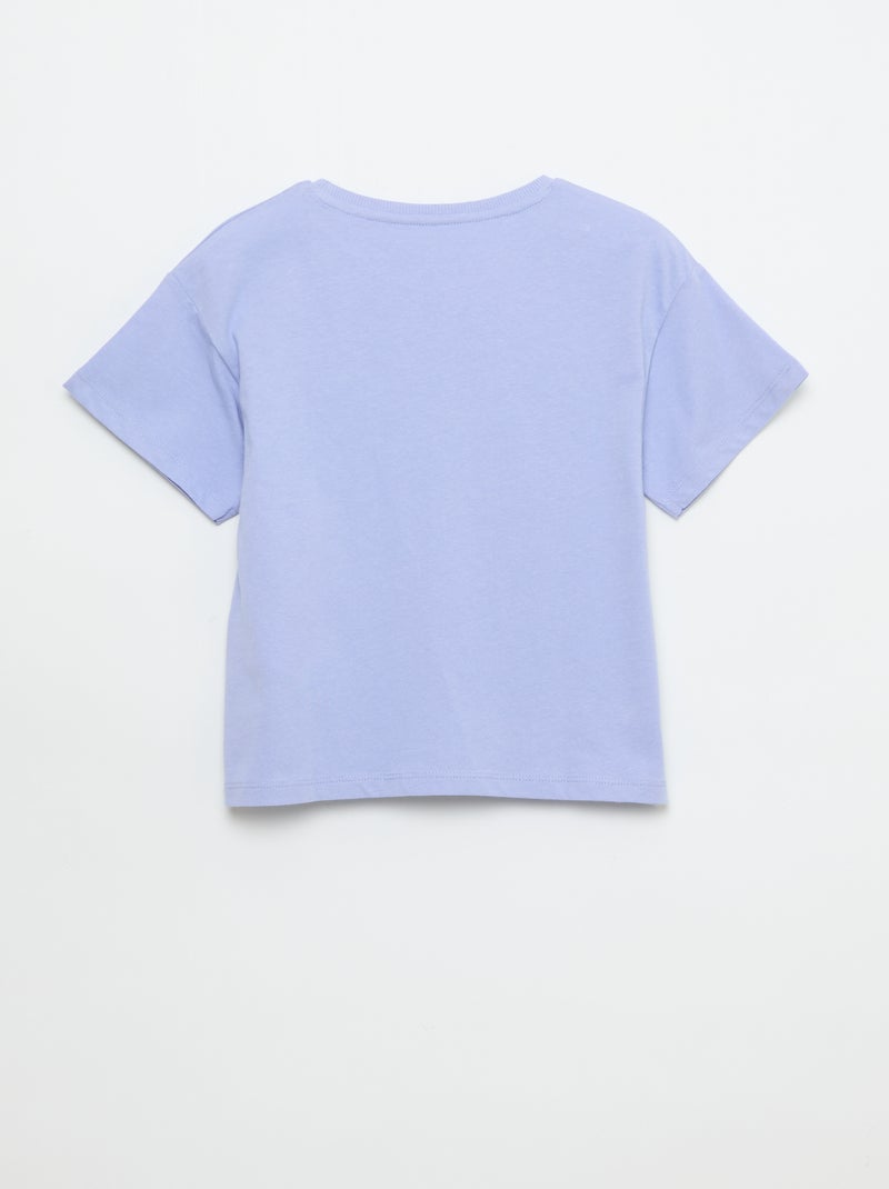 T-shirt met fantasieprint Blauw - Kiabi