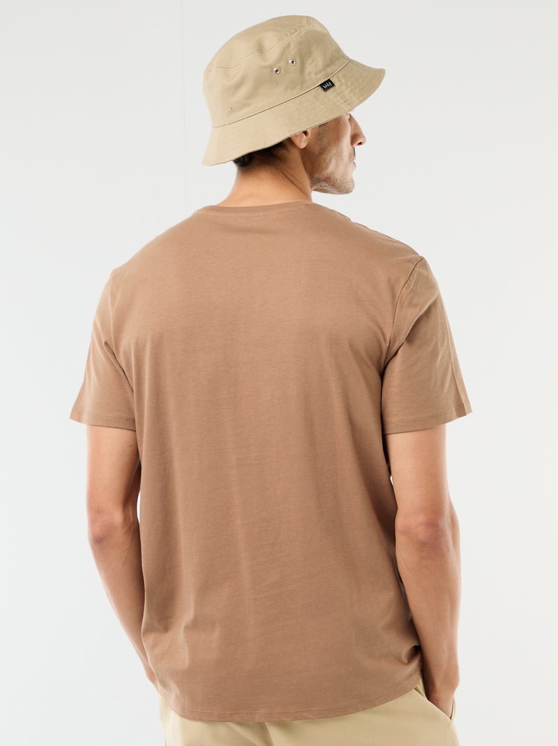 T-shirt met fantasieprint Bruin - Kiabi