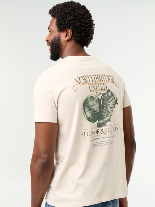T-shirt met fantasieprint en korte mouwen - Kiabi T-shirt met fantasieprint en korte mouwen - Kiabi