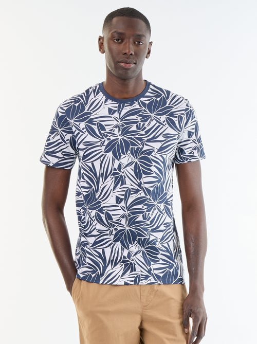 T-shirt met fantasieprint en korte mouwen - Kiabi