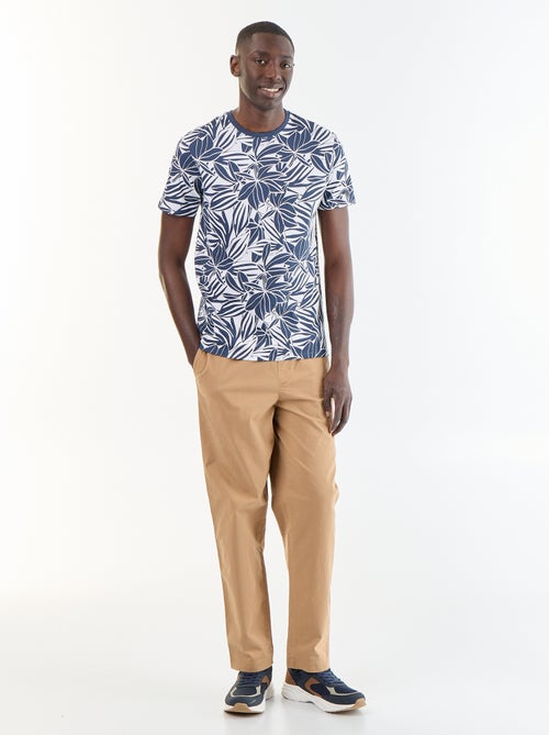 T-shirt met fantasieprint en korte mouwen - Kiabi