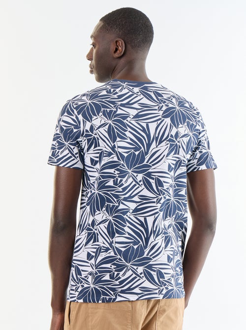 T-shirt met fantasieprint en korte mouwen - Kiabi