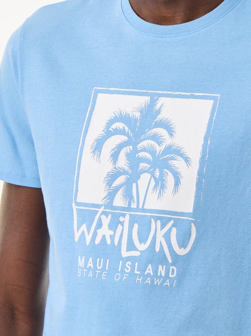 T-shirt met fantasieprint en korte mouwen - Kiabi