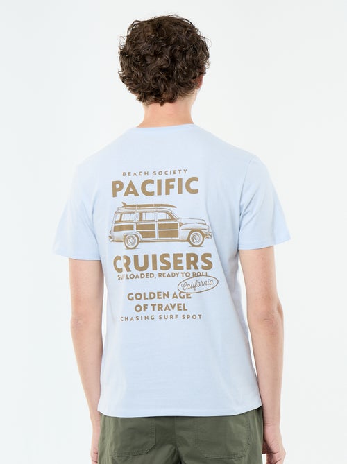 T-shirt met fantasieprint en korte mouwen - Kiabi