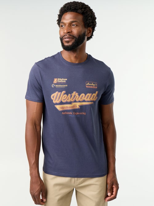 T-shirt met fantasieprint en korte mouwen - Kiabi T-shirt met fantasieprint en korte mouwen - Kiabi