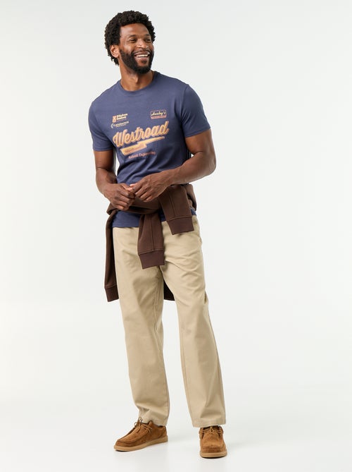 T-shirt met fantasieprint en korte mouwen - Kiabi T-shirt met fantasieprint en korte mouwen - Kiabi