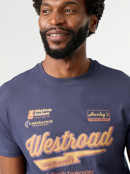 T-shirt met fantasieprint en korte mouwen - Kiabi T-shirt met fantasieprint en korte mouwen - Kiabi