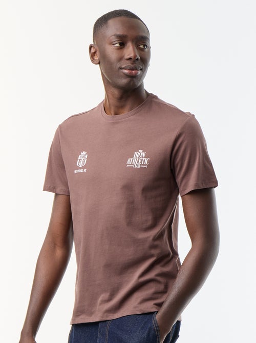 T-shirt met fantasieprint en korte mouwen - Kiabi T-shirt met fantasieprint en korte mouwen - Kiabi