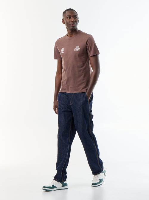 T-shirt met fantasieprint en korte mouwen - Kiabi T-shirt met fantasieprint en korte mouwen - Kiabi