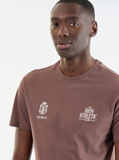 T-shirt met fantasieprint en korte mouwen - Kiabi T-shirt met fantasieprint en korte mouwen - Kiabi