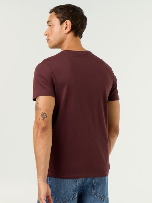 T-shirt met fantasieprint en korte mouwen - Kiabi