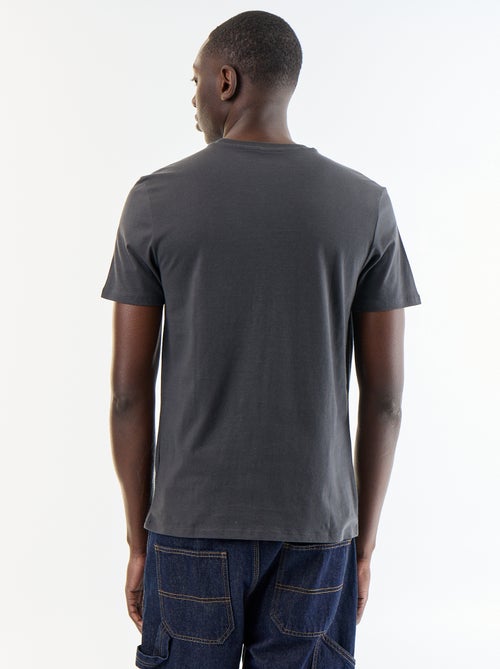 T-shirt met fantasieprint en korte mouwen - Kiabi