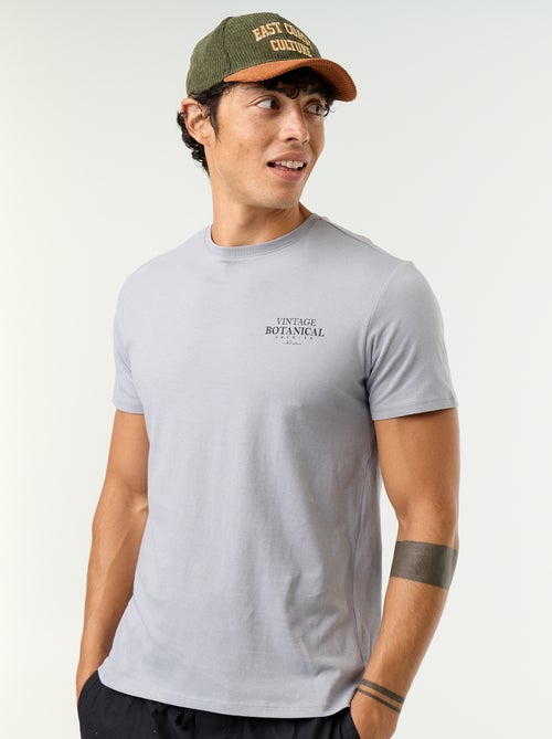T-shirt met fantasieprint en korte mouwen - Kiabi
