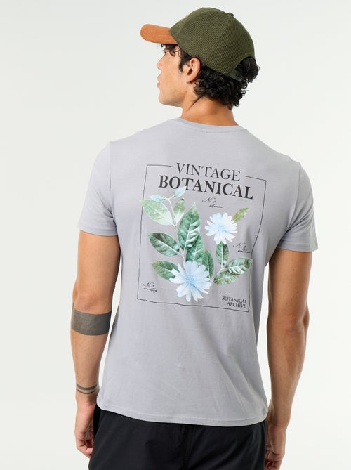 T-shirt met fantasieprint en korte mouwen - Kiabi