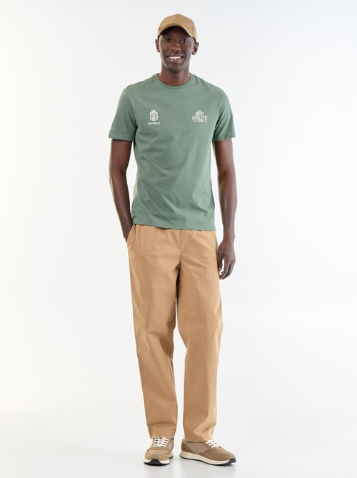 T-shirt met fantasieprint en korte mouwen - Kiabi