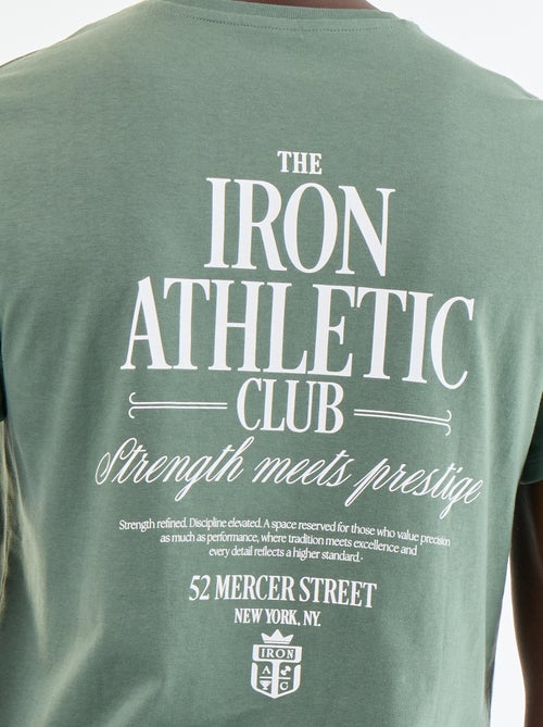 T-shirt met fantasieprint en korte mouwen - Kiabi