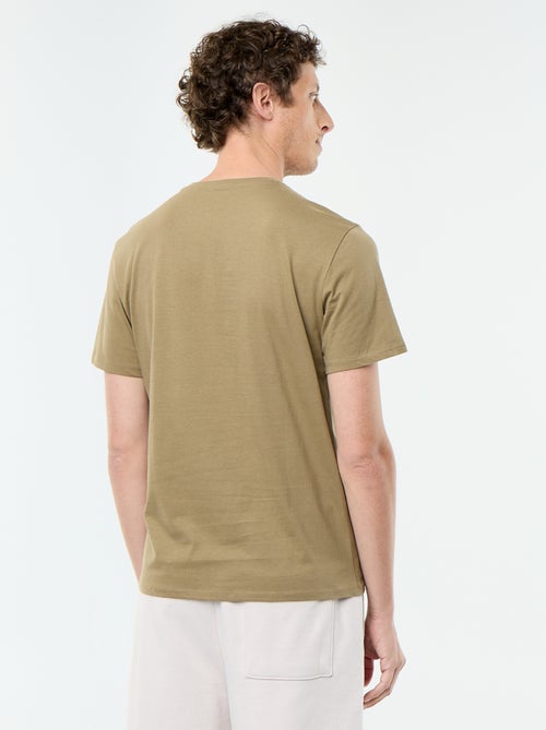 T-shirt met fantasieprint en korte mouwen - Kiabi