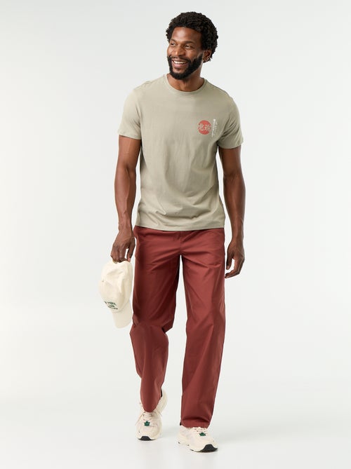 T-shirt met fantasieprint en korte mouwen - Kiabi