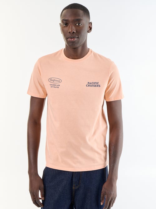 T-shirt met fantasieprint en korte mouwen - Kiabi